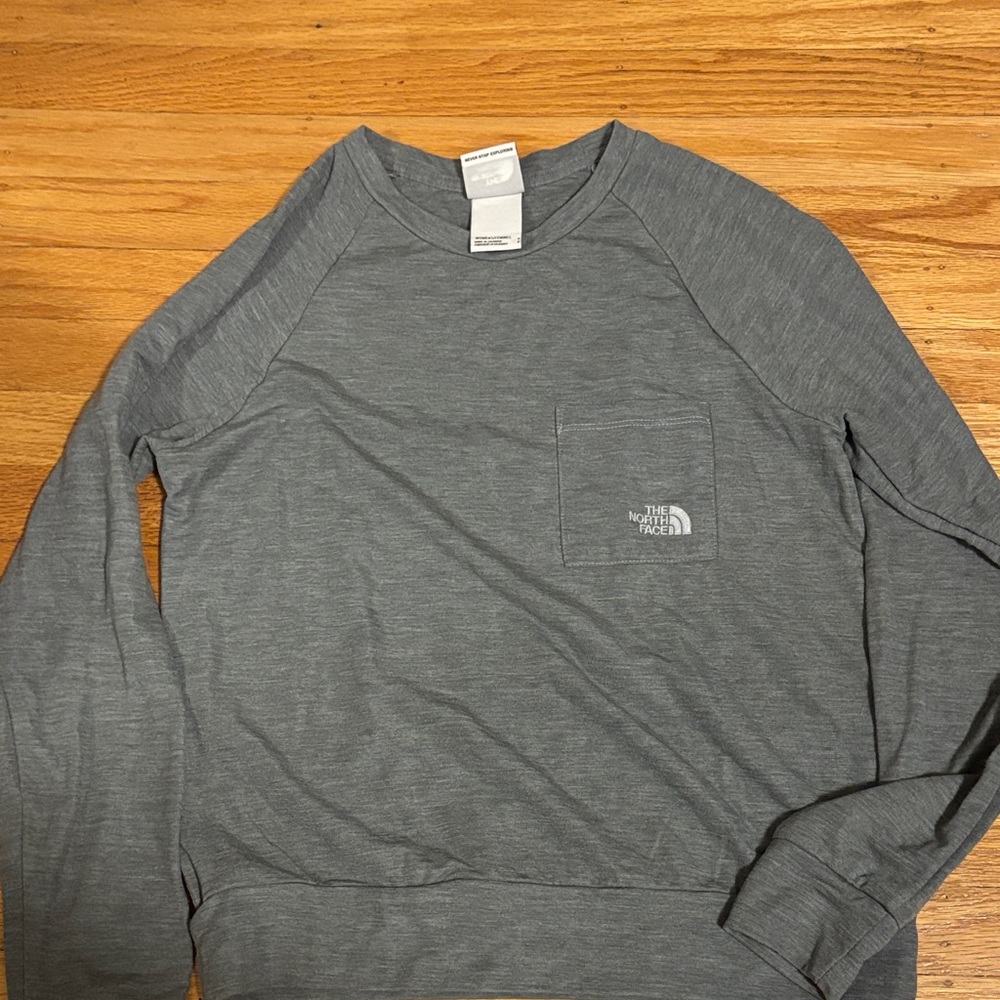 The North Face womens grey Crewneck Sweater